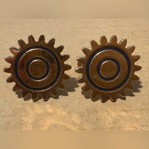 Vintage Pioneer Gear-Shaped Cufflinks